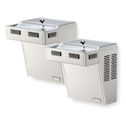 Halsey Taylor Wall Mount, Yes ADA, 2 Level Water Cooler HAC8BLSS-NF