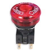 OMRON Emergency Stop Push Button, 16 mm, 2NC, Red A165E-S-02