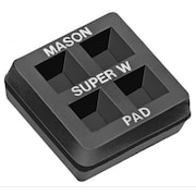 Mason Vibration Iso Pad, 2x2x3/4 In, PK2 2LVR4