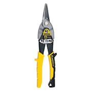 Stanley 9-21/32 in. Forged Chrome Molybdenum Steel Straight Aviation Metal Cutting Snip 14-563