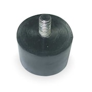 Zoro Select Vibration Isolator, 180 Lb Max, 3/8-16, Material: Rubber 2NPF3