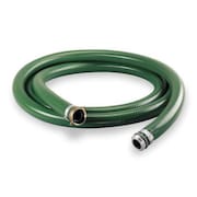 CONTINENTAL Water Hose, 4" ID x 15 ft., Green SP400-15MF-G