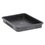 Quantum Storage Systems Divider Box, Black, Polypropylene, 22 1/2 in L, 17 1/2 in W, 3 in H, 0.46 cu ft Volume Capacity DG93030CO