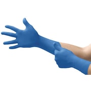 Ansell Exam Gloves, Natural Rubber Latex, Powder Free Blue, L, 50 PK SG-375-L