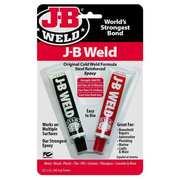 J-B Weld Epoxy Adhesive, Two 1 fl oz Tubes, Dark Gray, 1:1 Mixing Ratio, 6 hr Functional Cure 8265-S