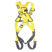 3M DBI-SALA Full Body Harness, Crossover Style, Universal, Repel(TM) Polyester, Yellow 1102010