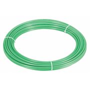 ZORO SELECT Tubing, 1/2" OD, Nylon, Green, 100 Ft 2VDX9
