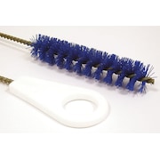 Tough Guy Pipe Brush, 13 in L Handle, 5 in L Brush, Blue, Polypropylene, 18 in L Overall 2VGZ3