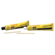 Loctite Epoxy Adhesive, 608 Series, Clear, 1:01 Mix Ratio, 15 min Functional Cure, Tube 398456