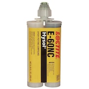 Loctite Epoxy Adhesive, E-60NC Series, Black, 1:01 Mix Ratio, 3 hr Functional Cure, Dual-Cartridge 237114