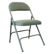 Zoro Select Steel Chair with Vinyl Padded, Beige 2W158