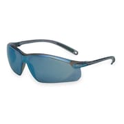 Honeywell Uvex Safety Glasses, Wraparound Blue Mirror Polycarbonate Lens, Scratch-Resistant A703
