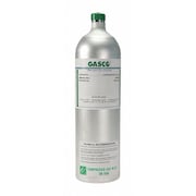 GASCO Calibration Gas, Carbon Monoxide, Hydrogen Sulfide, Methane, Nitrogen, Oxygen, 74 L, +/-5% Accuracy 74L-463