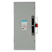 SIEMENS Nonfusible Safety Switch, Heavy Duty, 240V AC, 2PST, 100 A, NEMA 1 DTNF223