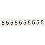 Brady Number Label, 1in.H Character, Vinyl 9713-5