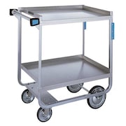 LAKESIDE NSF Stainless Steel Utility Cart; 700 Lb Capacity, 2 Shelf, 18"x27" 521