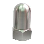ZORO SELECT High Crown Cap Nut, 3/8"-16, 316 Stainless Steel, Plain, 1.063 in H Z0327-316