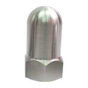 ZORO SELECT High Crown Flattened Head Cap Nut, 3/8"-16, Aluminum, Plain, 1.063 in H Z0331-ALU