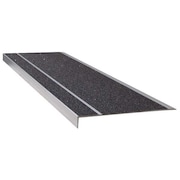 Wooster Products Stair Tread, Black, 60in W, Extruded Alum 311BLA5