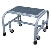 Cotterman 1 Step, Steel Step Stand, 450 lb. Load Capacity, Gray 1001N1818A5E10B3C1P1
