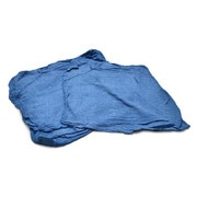 R & R Textile Shop Towels, Blue, Cotton, 14x14", PK100 WW21811