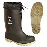 Baffin Size 11 Men's Steel Rubber Boot, Black/Amber 23590000