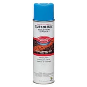 Rust-Oleum Construction Marking Paint, 17 oz., Caution Blue, Water -Based 264694