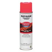 Rust-Oleum Construction Marking Paint, 17 oz., Fluorescent Pink, Water -Based 264702