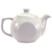CRESTWARE Tea Pot, 14 oz. Ceramic White PK12 AL74