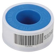 Zoro Select Thread Sealant Tape, 3/4 in W x 43 ft L, 13.5.mil Thick, White, 1 Pk 21TF21