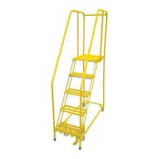 COTTERMAN 80 in H Steel Rolling Ladder, 5 Steps 1005R2630A2E20B4C2P6