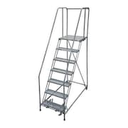 Cotterman 100 in H Steel Rolling Ladder, 7 Steps, 450 lb Load Capacity 1507R2630A6E20B4W5C1P6
