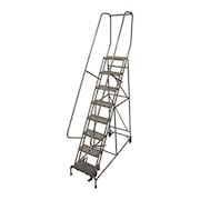 Cotterman 110 in H Steel Rolling Ladder, 8 Steps, 450 lb Load Capacity 1008R1824A1E10B4AC1P6