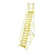 COTTERMAN 192 in H Steel Rolling Ladder, 15 Steps 1515R2642A1E20B4W4C2P3