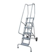 COTTERMAN 90 in H Steel Rolling Ladder, 6 Steps 6506R1830A3E20B11C1P6