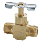 Parker Needle Valve, 1/4 In., Male Pipe-Male Pipe NV107P-4