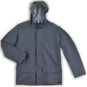 Helly Hansen Rain Jacket, PVC/Polyester, Navy, XL 70129_590-XL