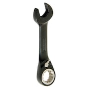 Proto Black Chrome Combo Stubby Reverse Ratcheting Wrench 1/4"-Spline JSCV08S