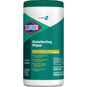 Clorox Disinfecting Wipes, 75 Wipe Canister, 7 in x 8 in Wipes, Fresh, White, 6 Pack 15949