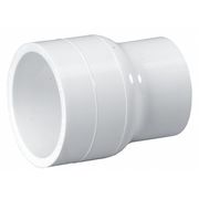 Zoro Select PVC Reducing Coupling, Socket x Socket, 1 1/2 in x 1 1/4 in Pipe Size 429212