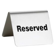 TABLECRAFT Reserved Buffet Sign, SS, Silver B9