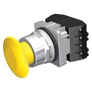 SIEMENS Non-Illuminated Push Button, 30 mm, 2NC, Yellow 52BR8W4G