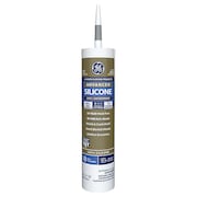 Ge Window & Door Sealant, 10.1 oz, Cartridge, Light Gray, Silicone Base 2813704