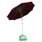 ZORO SELECT Welding Umbrella, 6.6 ft. W, 7 ft, Red 22RP03