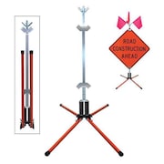 DICKE Sign Stand, Rigid, Steel, 36 In. STF18-RGB