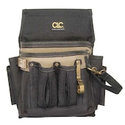 Clc Work Gear Bag/Tote, Tool Pouch, Black, Polyester, 10 Pockets 1505