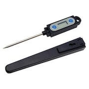 Zoro Select 2-3/4" Stem Digital Pocket Thermometer, -58 Degrees to 572 Degrees F 23NU32