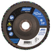 NORTON ABRASIVES Flap Disc, 6 In x 40 Grit, 7/8 66623399216