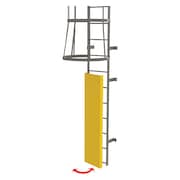 Tri-Arc Ladder, Fixed, Steel, Guard Door OPFS03-Y
