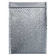 PARTNERS BRAND Cool Shield Bubble Mailers, 12 3/4" x 10 1/2", Silver, 50/Case INM1210